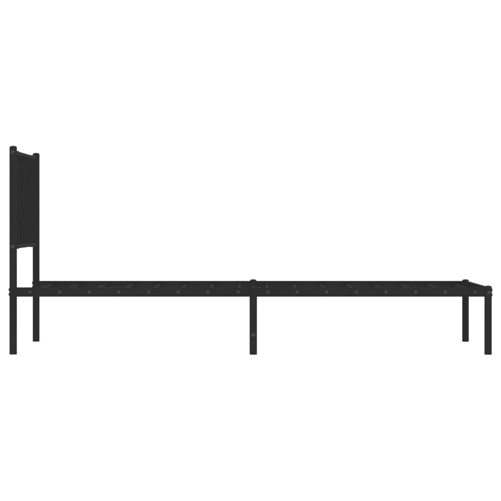 vidaXL Bedframe 90x190 cm Zwart Metaal - 35% Korting!