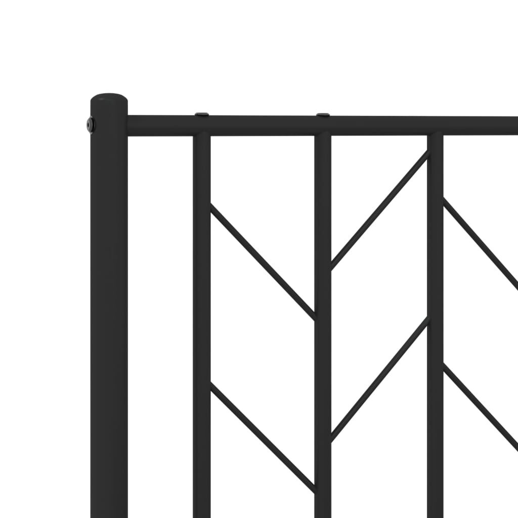 vidaXL Bedframe 90x190 cm Zwart Metaal - 35% Korting!