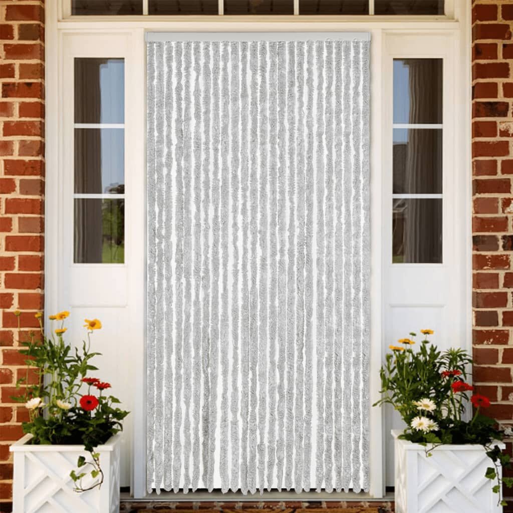 Vliegengordijn Chenille Grijs 100x220cm - 35% Korting!