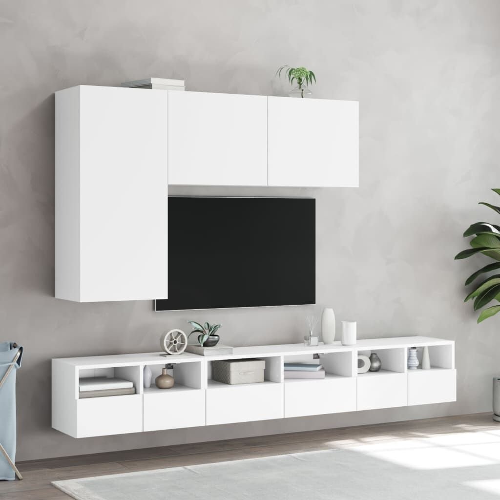vidaXL TV Wandmeubels Wit 2x 60cm - 35% Korting!