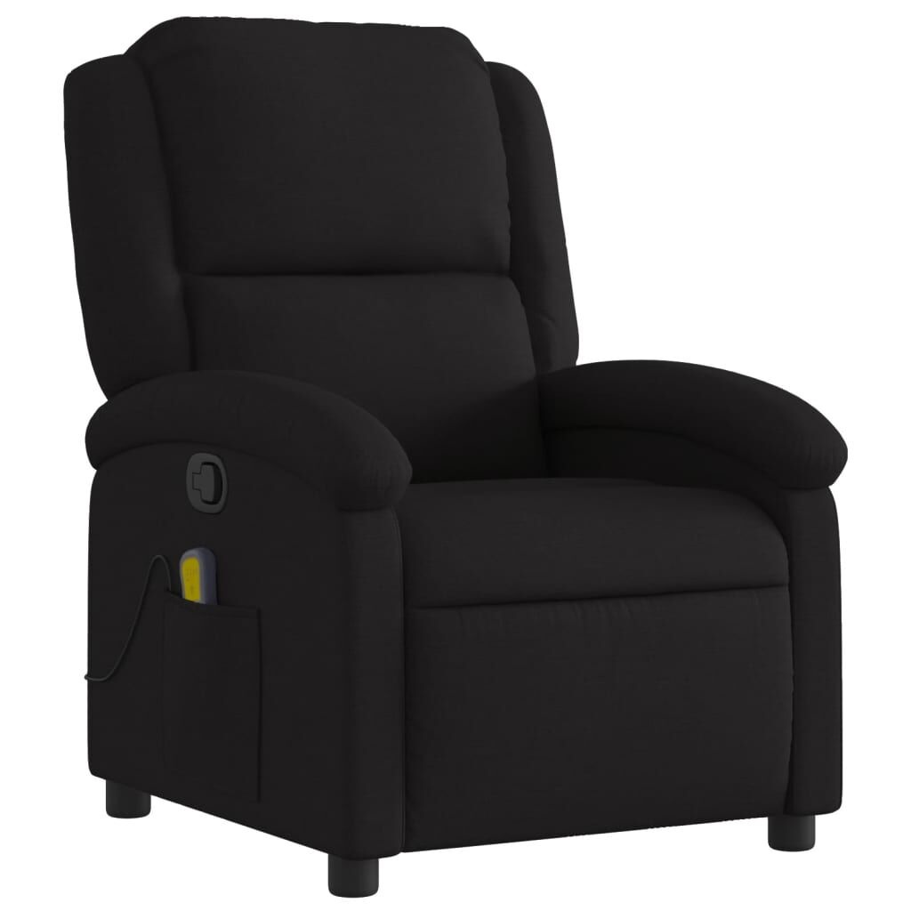 vidaXL Massagestoel Zwart Stof - 35% Korting!