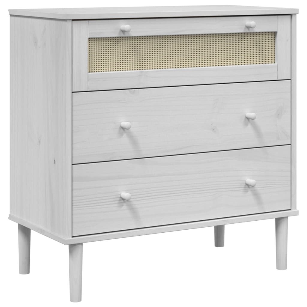 VidaXL Ladekast SENJA Rattan Wit 80cm - 35% Korting!