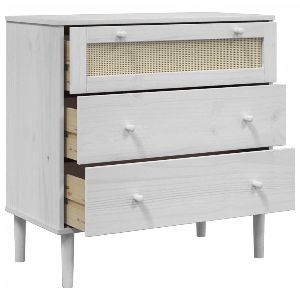 VidaXL Ladekast SENJA Rattan Wit 80cm - 35% Korting!
