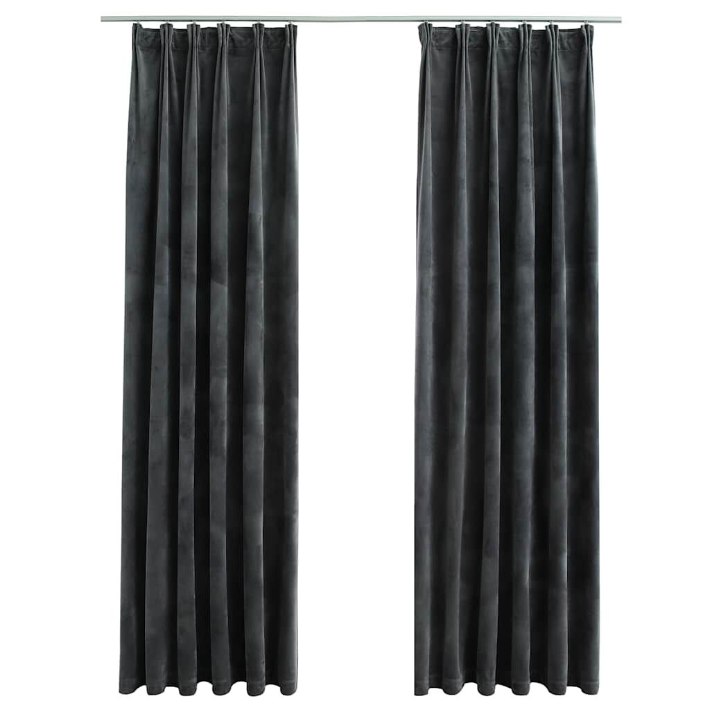 VidaXL Verduisterende Gordijnen Antraciet 140x225 - 35% Korting!