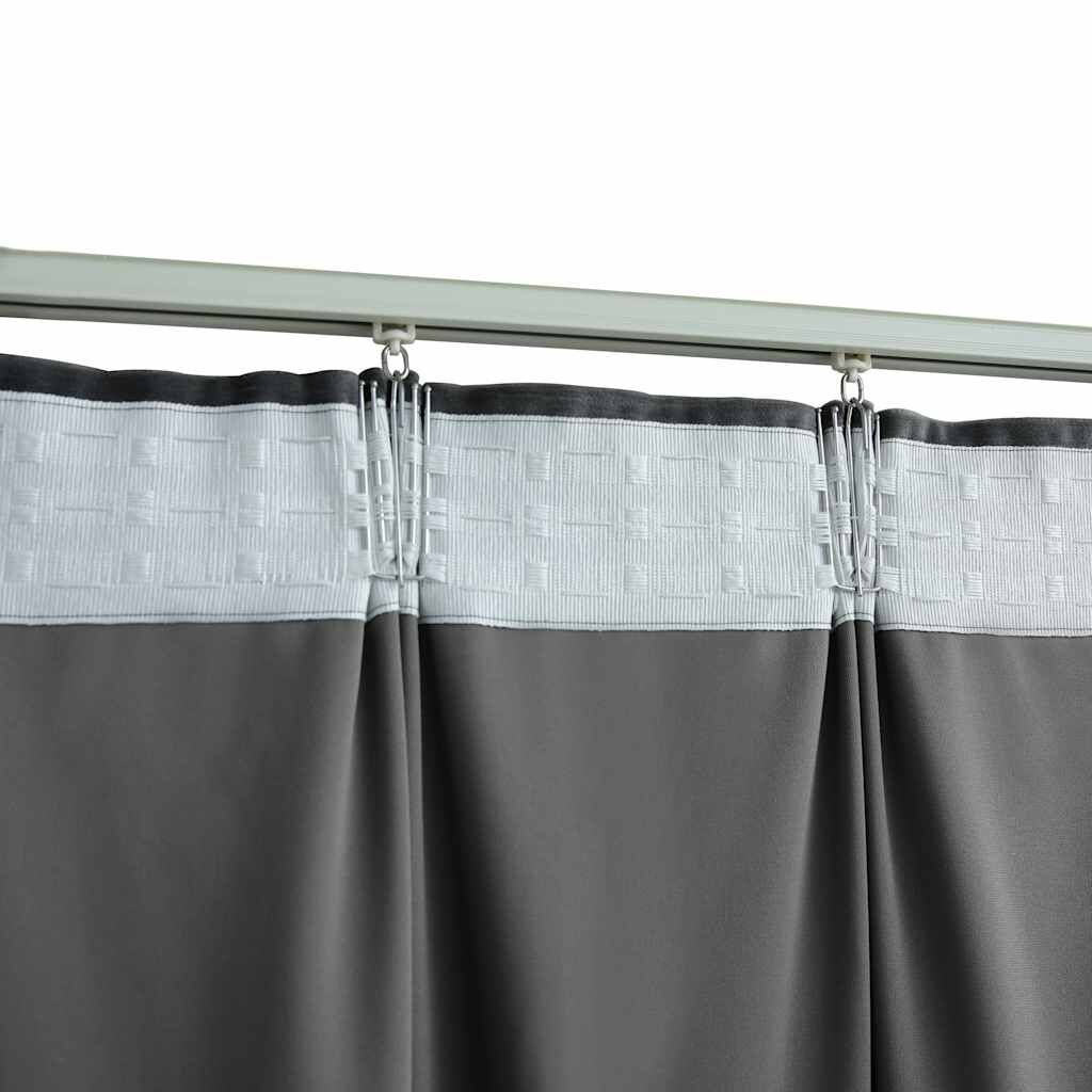 VidaXL Verduisterende Gordijnen Antraciet 140x225 - 35% Korting!