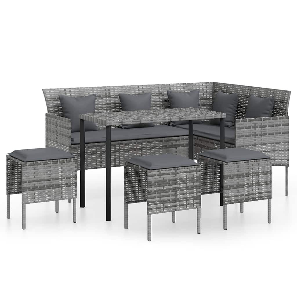 vidaXL Loungeset 5-delig Grijs - 35% Korting! (Lichte Schade)