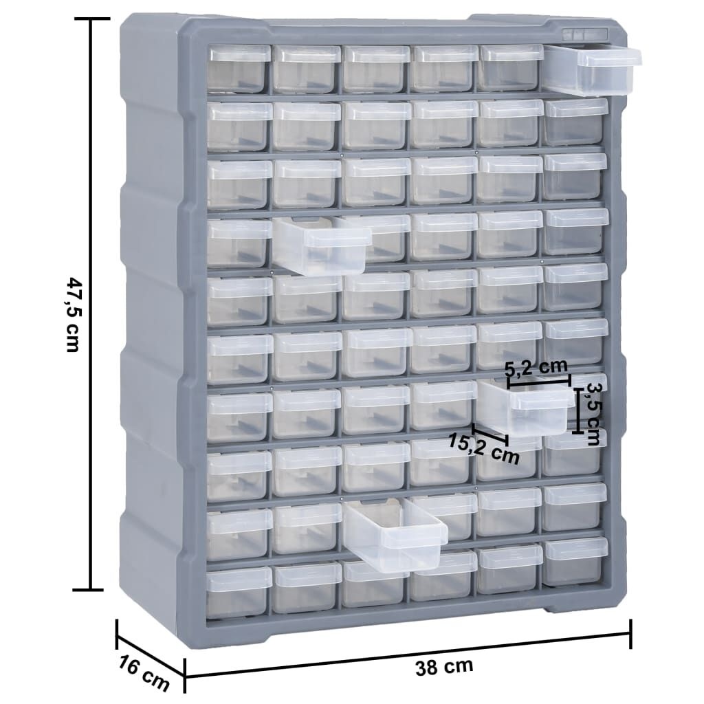 vidaXL Organizer met 60 Lades - 35% Korting!
