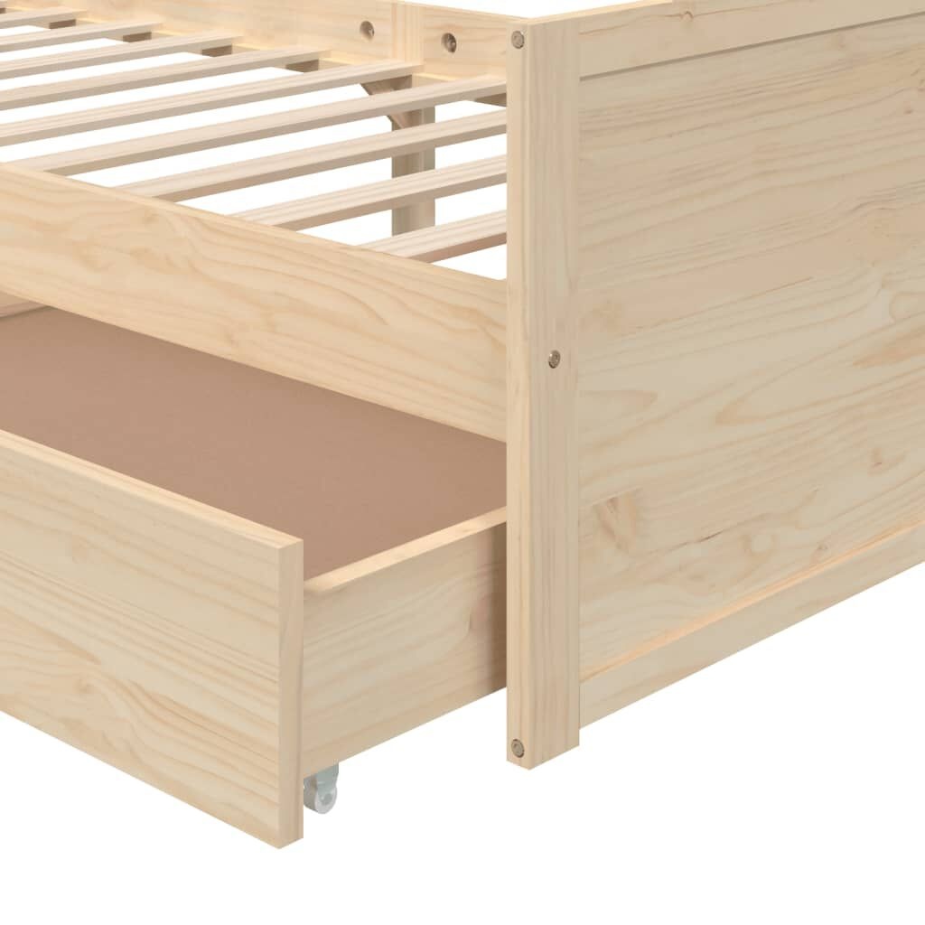 Bedframe Grenenhout 90x200 cm met Lades - 35% Korting!
