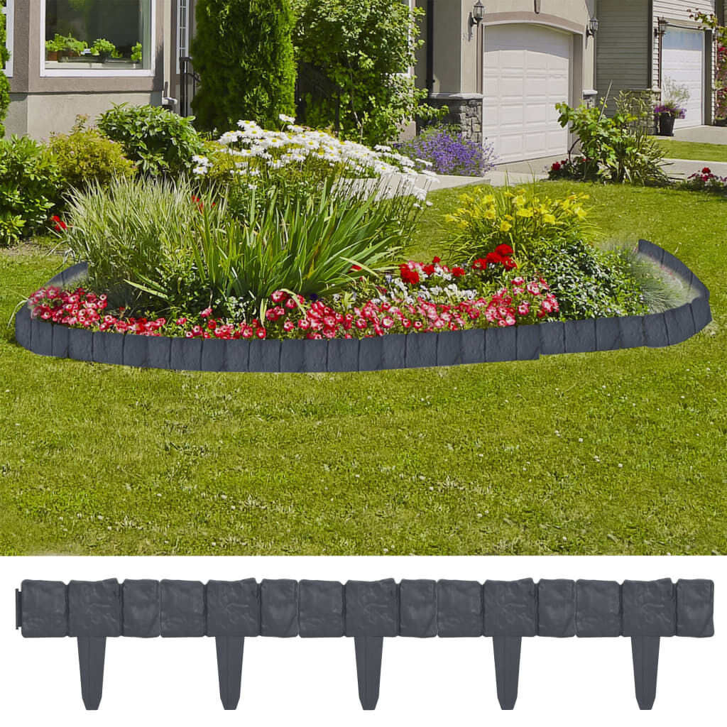 vidaXL Gazonrand Steenlook 10m (41st) - 35% Korting!