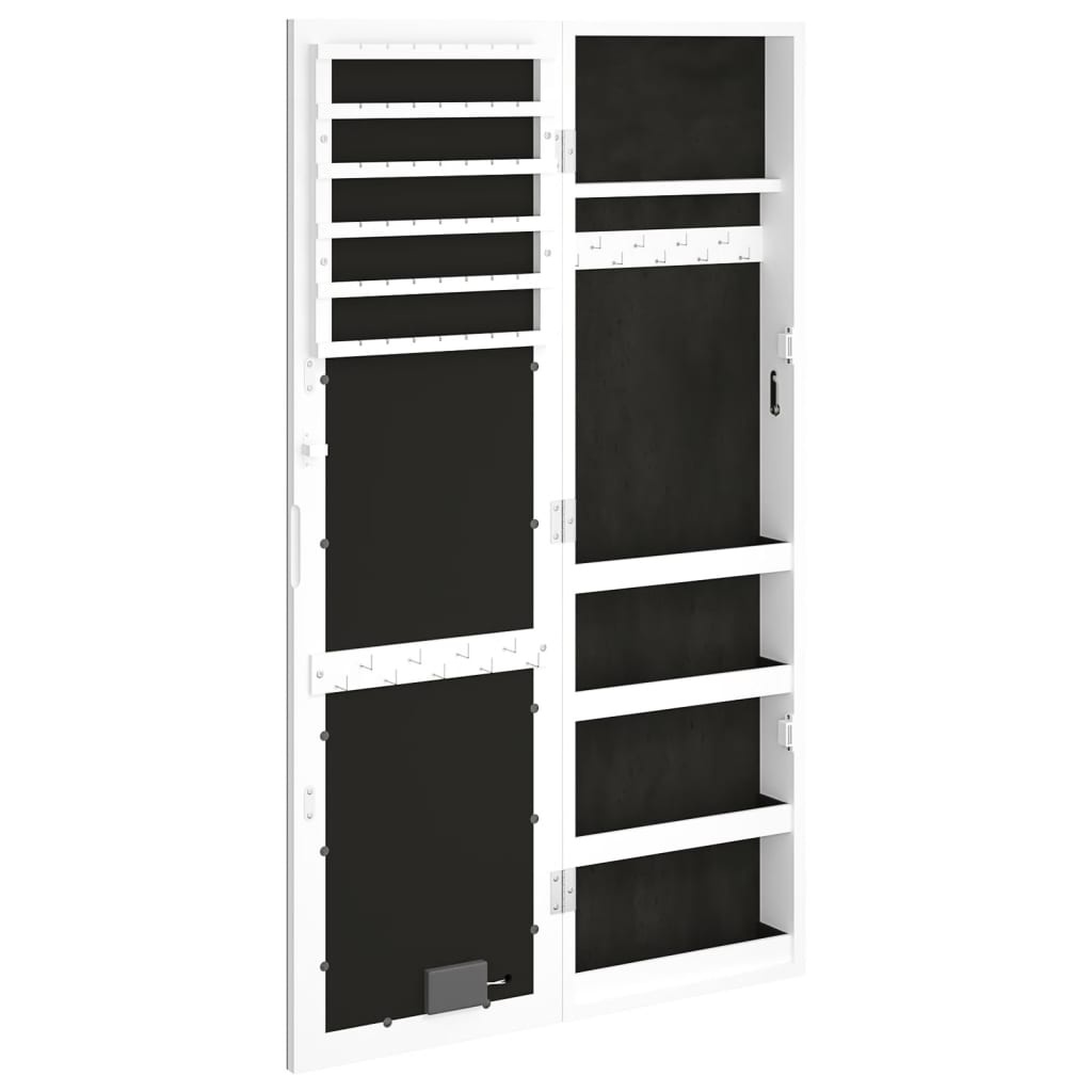 Sieradenkast met Spiegel & LED Wit - 35% Korting!