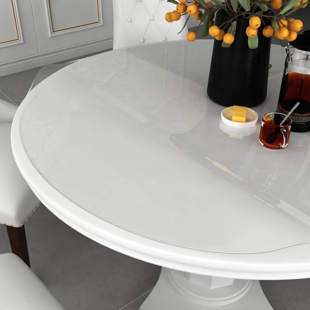 Tafelbeschermer PVC Ø120cm - Transparant - 35% Korting!
