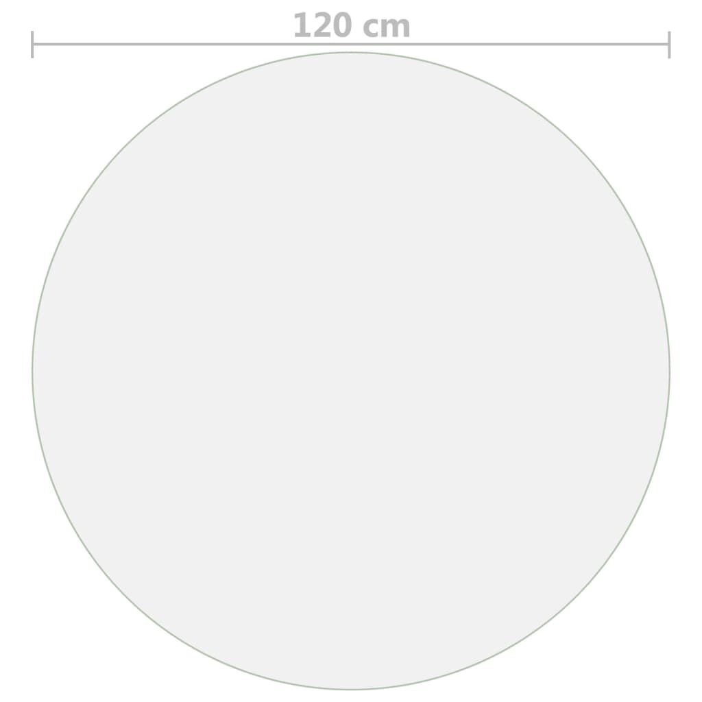 Tafelbeschermer PVC Ø120cm - Transparant - 35% Korting!