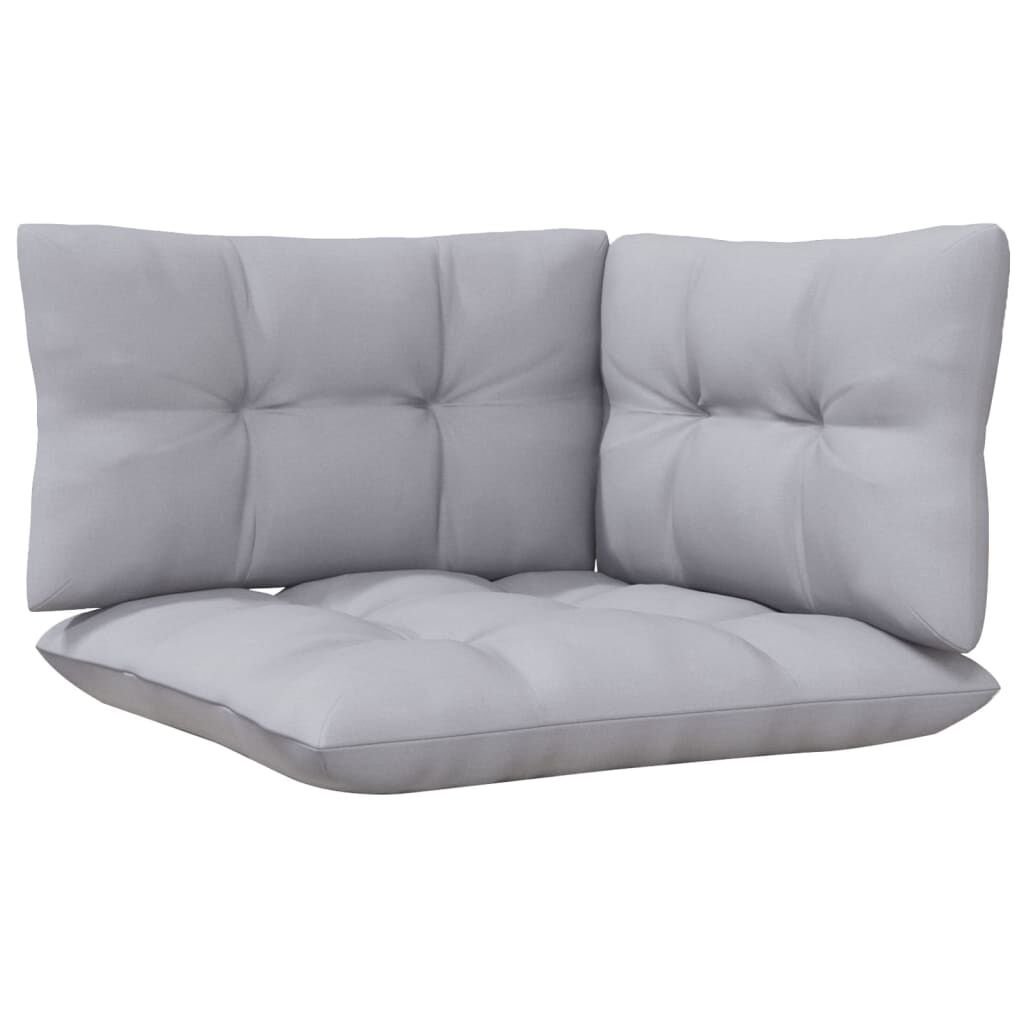 vidaXL Loungeset Grenenhout Grijs -35%! Relaxen in Stijl