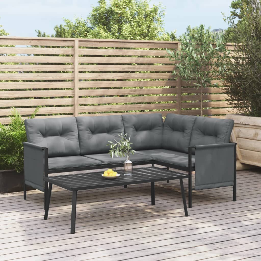 vidaXL Tuintafel Antraciet - 110x55x35cm - 35% Korting!