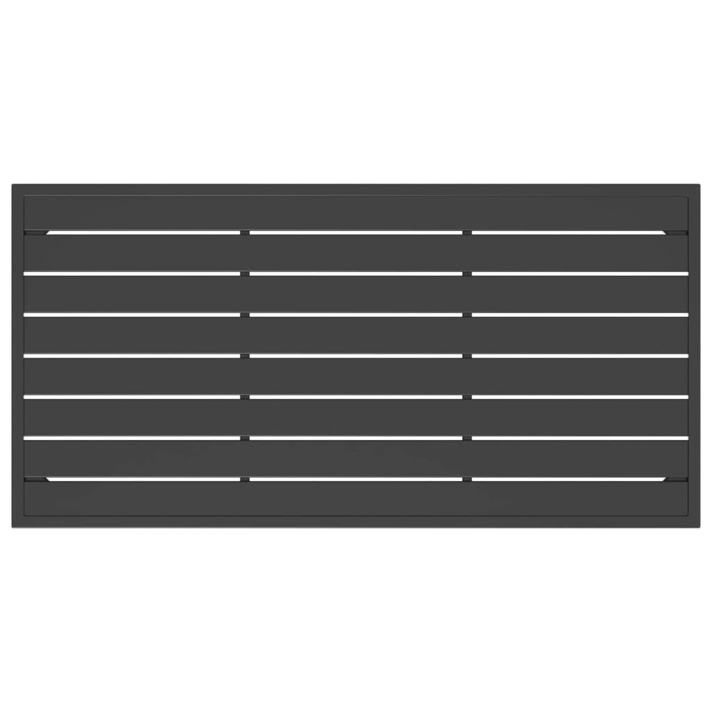 vidaXL Tuintafel Antraciet - 110x55x35cm - 35% Korting!