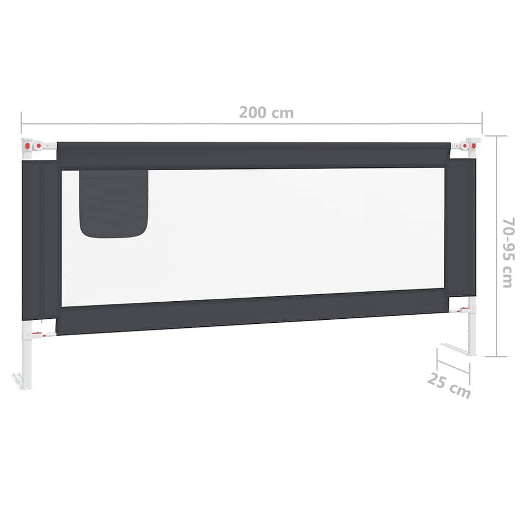 VidaXL Bedhekje 200cm Donkergrijs - 35% Korting!