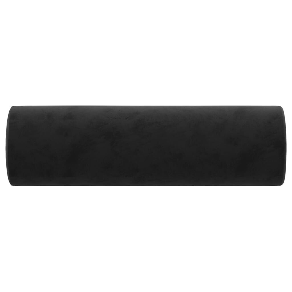 vidaXL Sierkussens 2 st Zwart Fluweel 15x50cm -65% Korting!