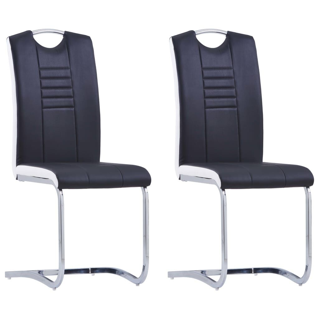 vidaXL Eetkamerstoelen (2) Zwart -35% Korting!