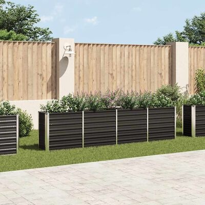 vidaXL Verhoogde Plantenbak 320cm Antraciet - 35% Korting!