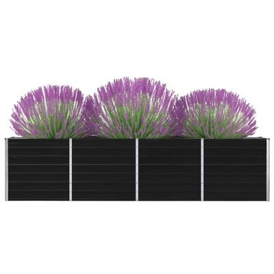 vidaXL Verhoogde Plantenbak 320cm Antraciet - 35% Korting!