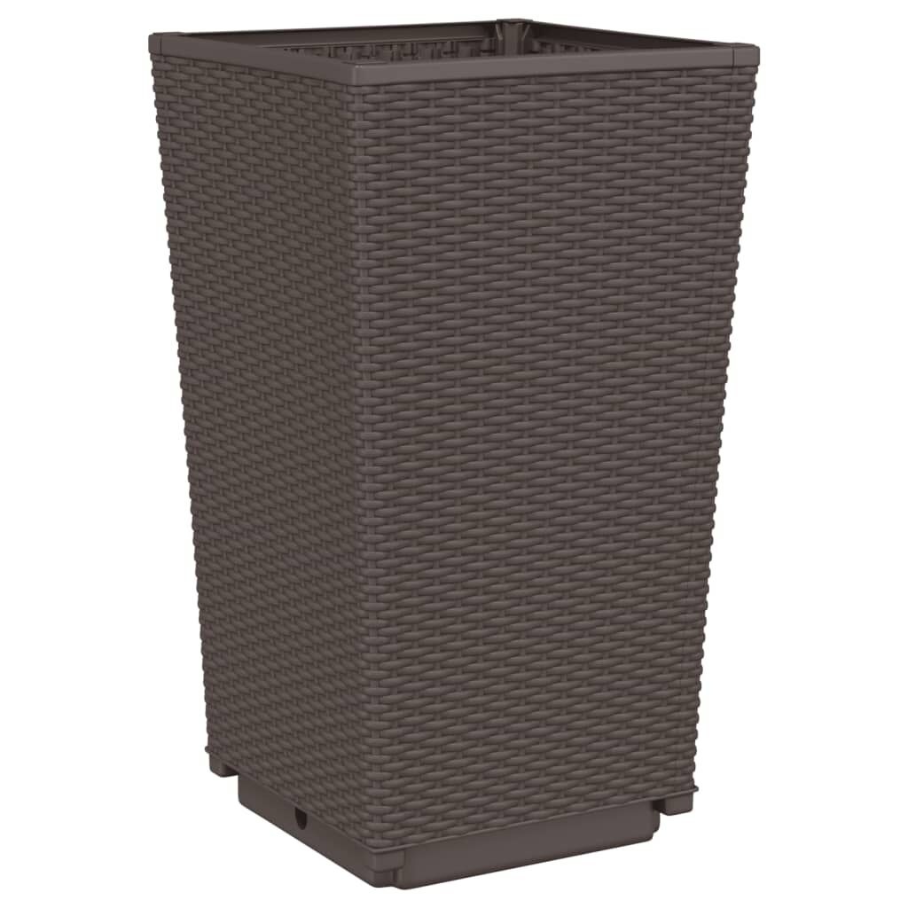 vidaXL Plantenbakken Bruin (2 st) -35%! Rattan Look