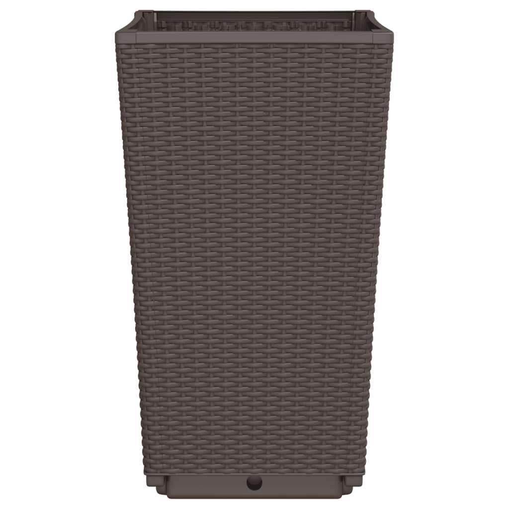 vidaXL Plantenbakken Bruin (2 st) -35%! Rattan Look