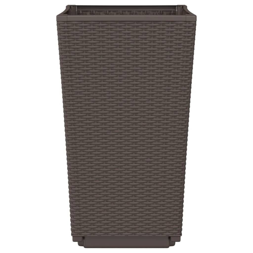 vidaXL Plantenbakken Bruin (2 st) -35%! Rattan Look