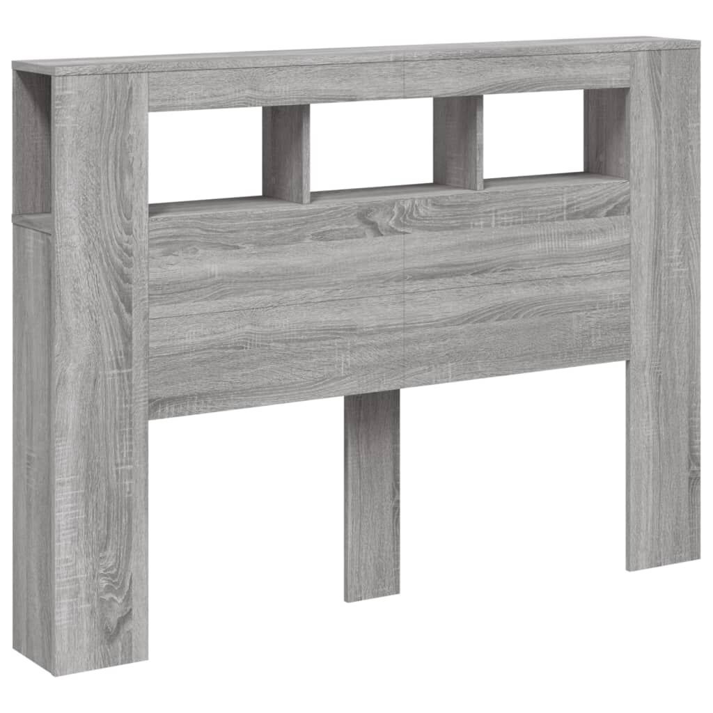 LED Hoofdeinde 140cm Grijs Sonoma - 35% Korting!