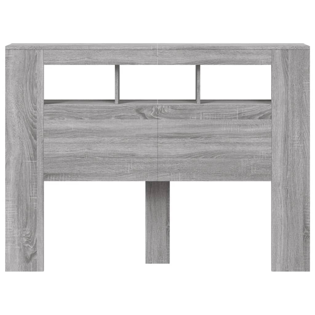 LED Hoofdeinde 140cm Grijs Sonoma - 35% Korting!