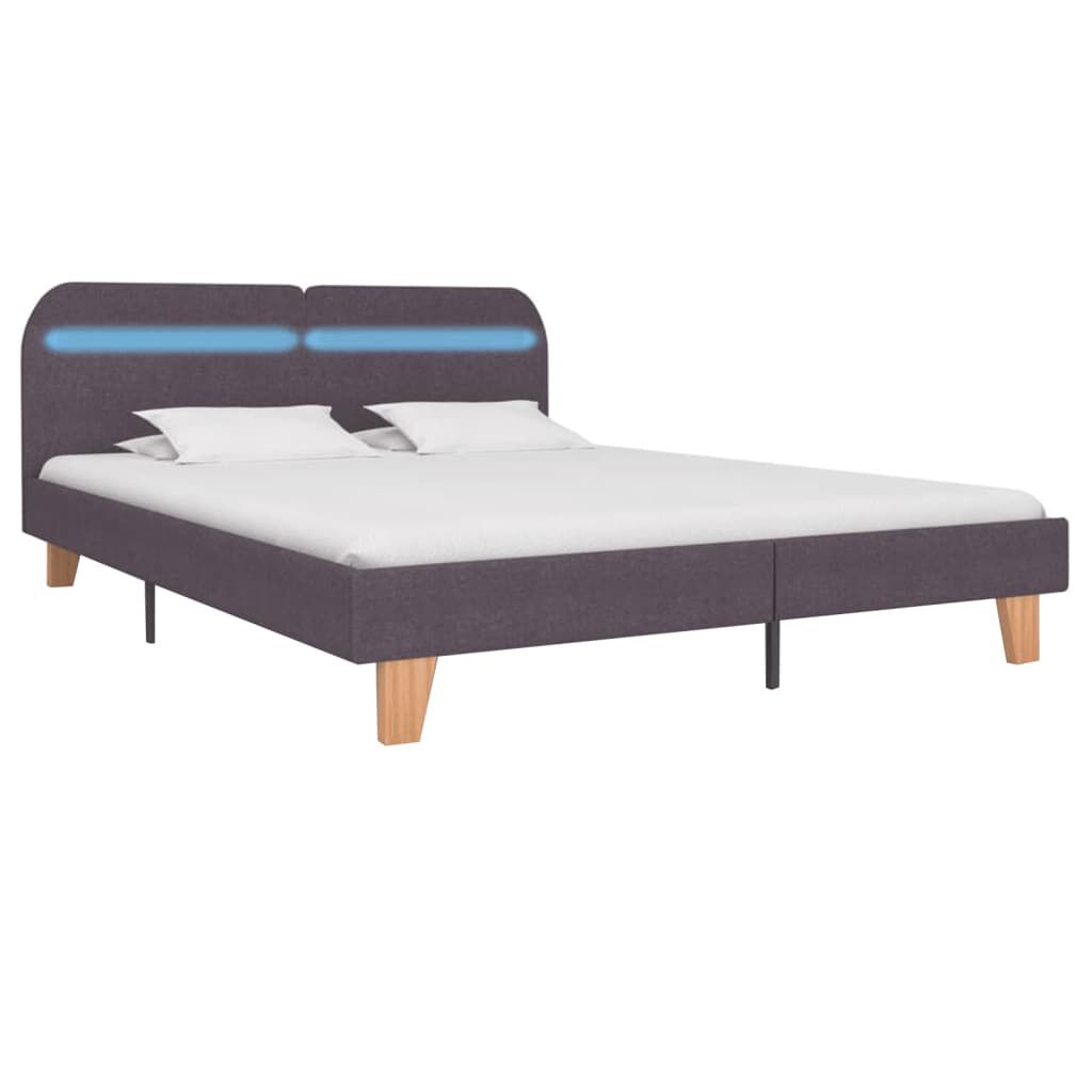 vidaXL Bedframe LED Taupe 180x200cm - 60% Korting!