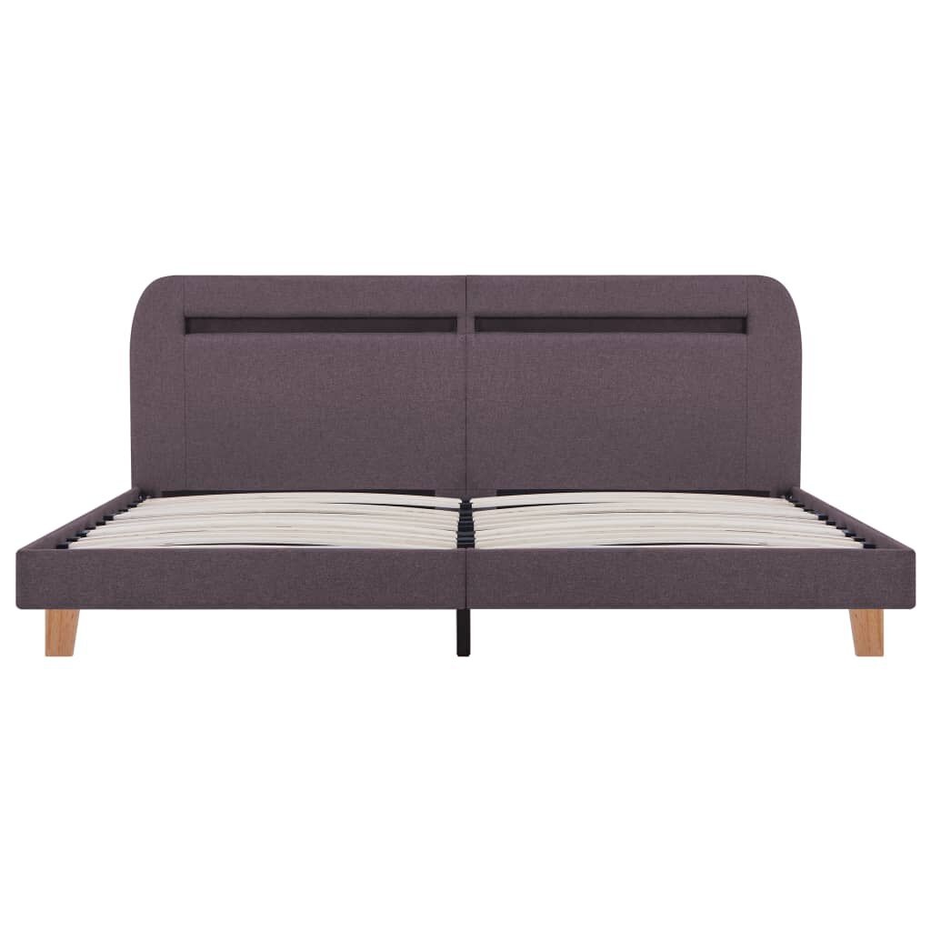 vidaXL Bedframe LED Taupe 180x200cm - 60% Korting!