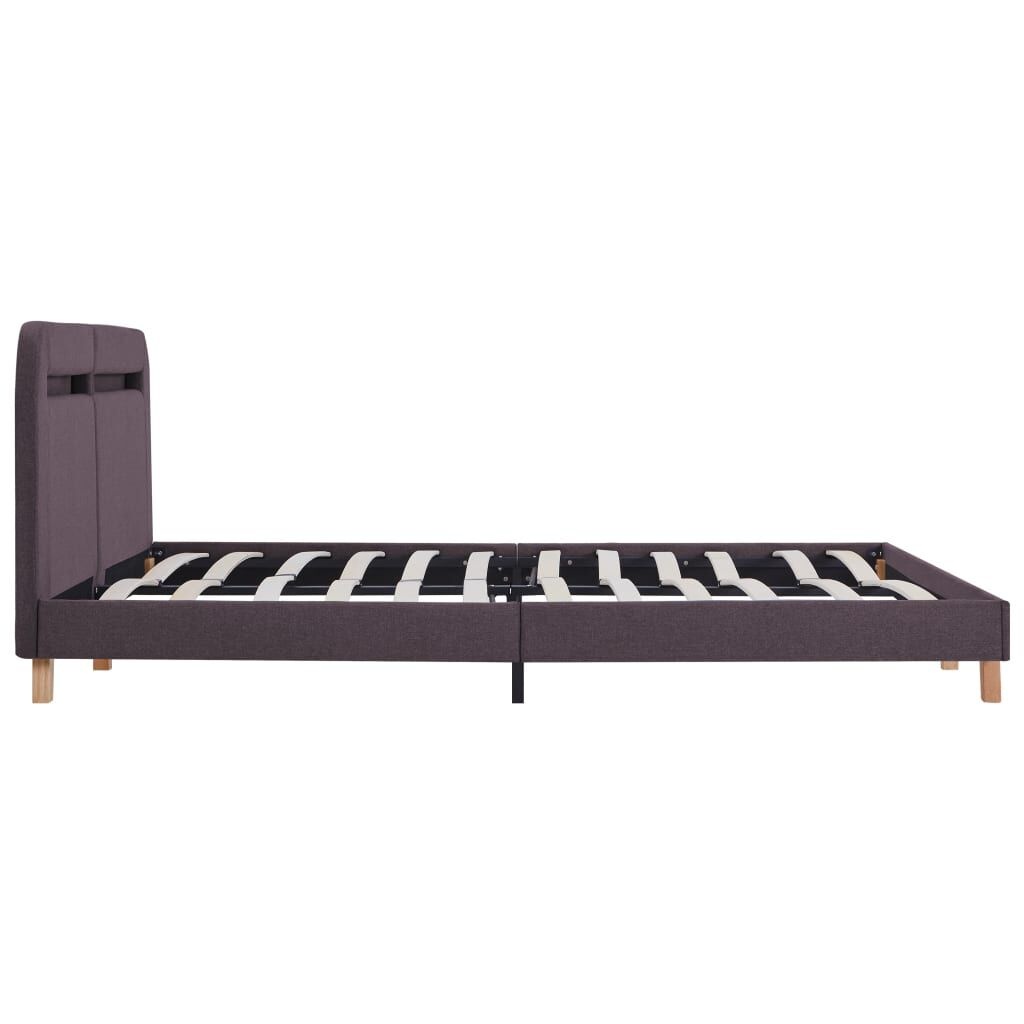 vidaXL Bedframe LED Taupe 180x200cm - 60% Korting!