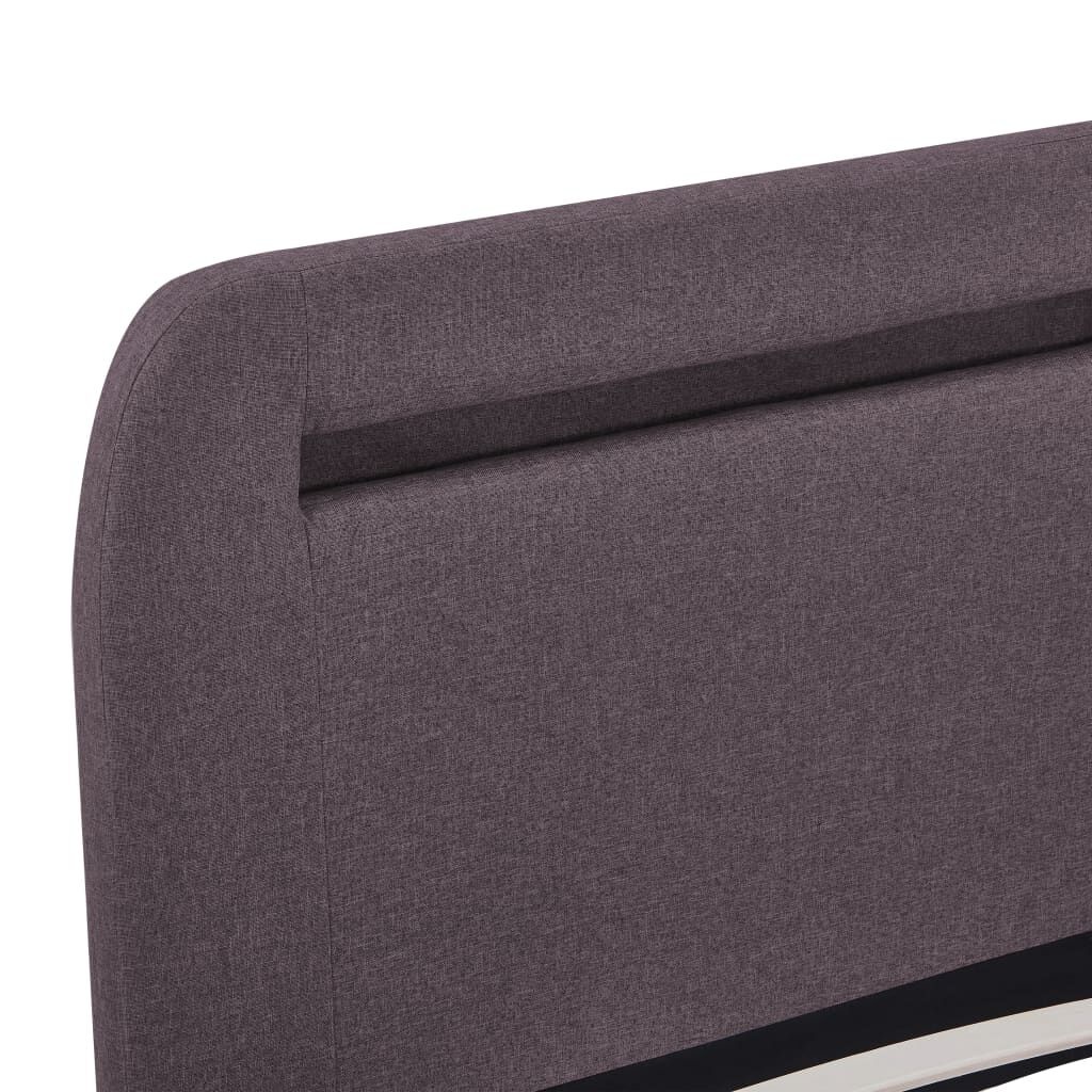 vidaXL Bedframe LED Taupe 180x200cm - 60% Korting!