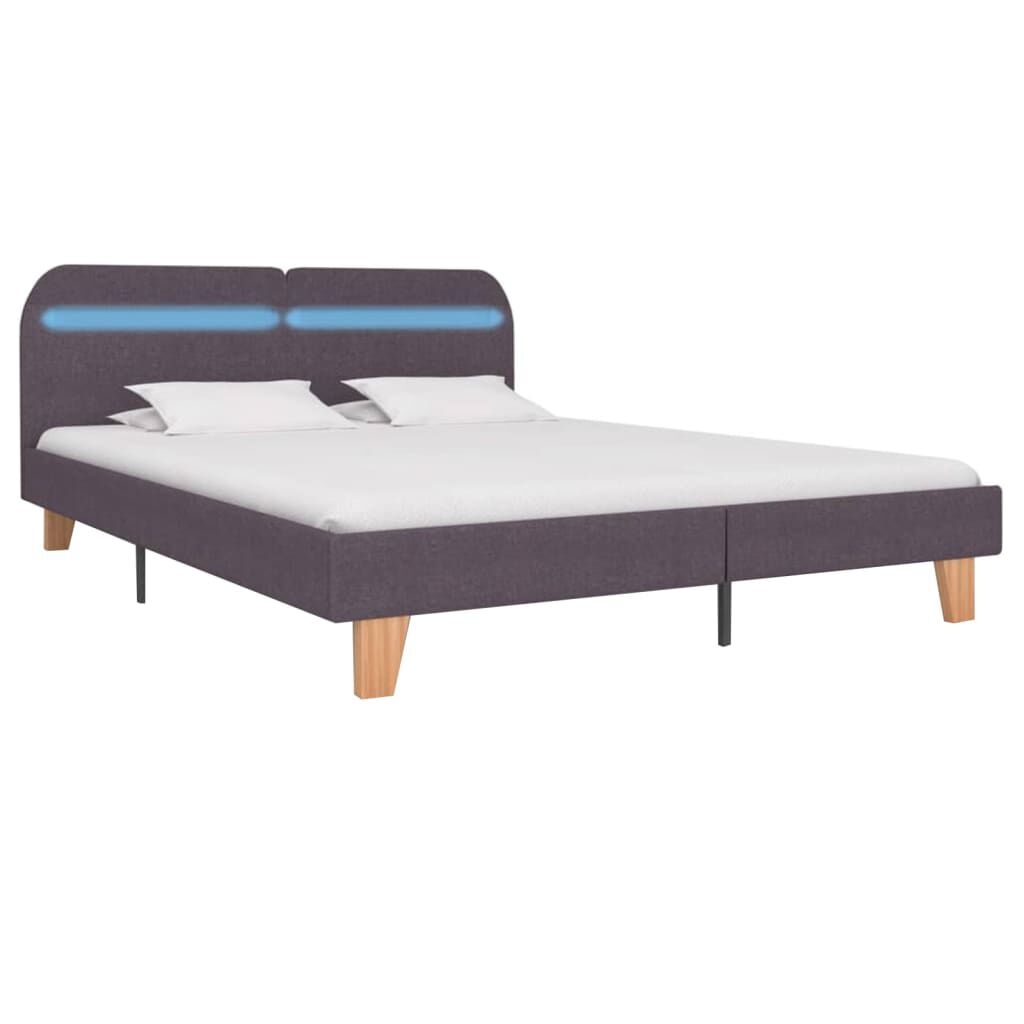 vidaXL Bedframe LED Taupe 180x200cm - 60% Korting!