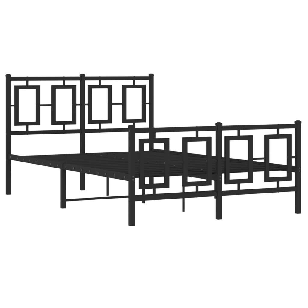 vidaXL Bedframe 120x190 Zwart - Krasjes - 55% Korting!