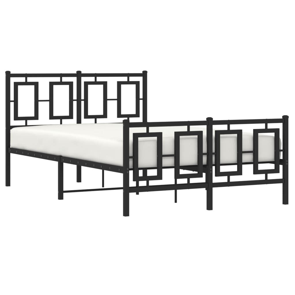 vidaXL Bedframe 120x190 Zwart - Krasjes - 55% Korting!