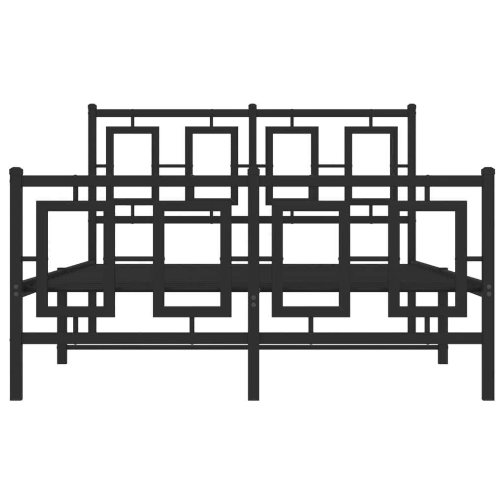 vidaXL Bedframe 120x190 Zwart - Krasjes - 55% Korting!