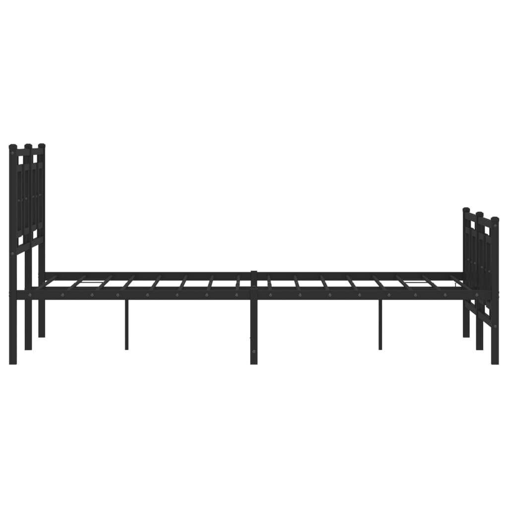 vidaXL Bedframe 120x190 Zwart - Krasjes - 55% Korting!