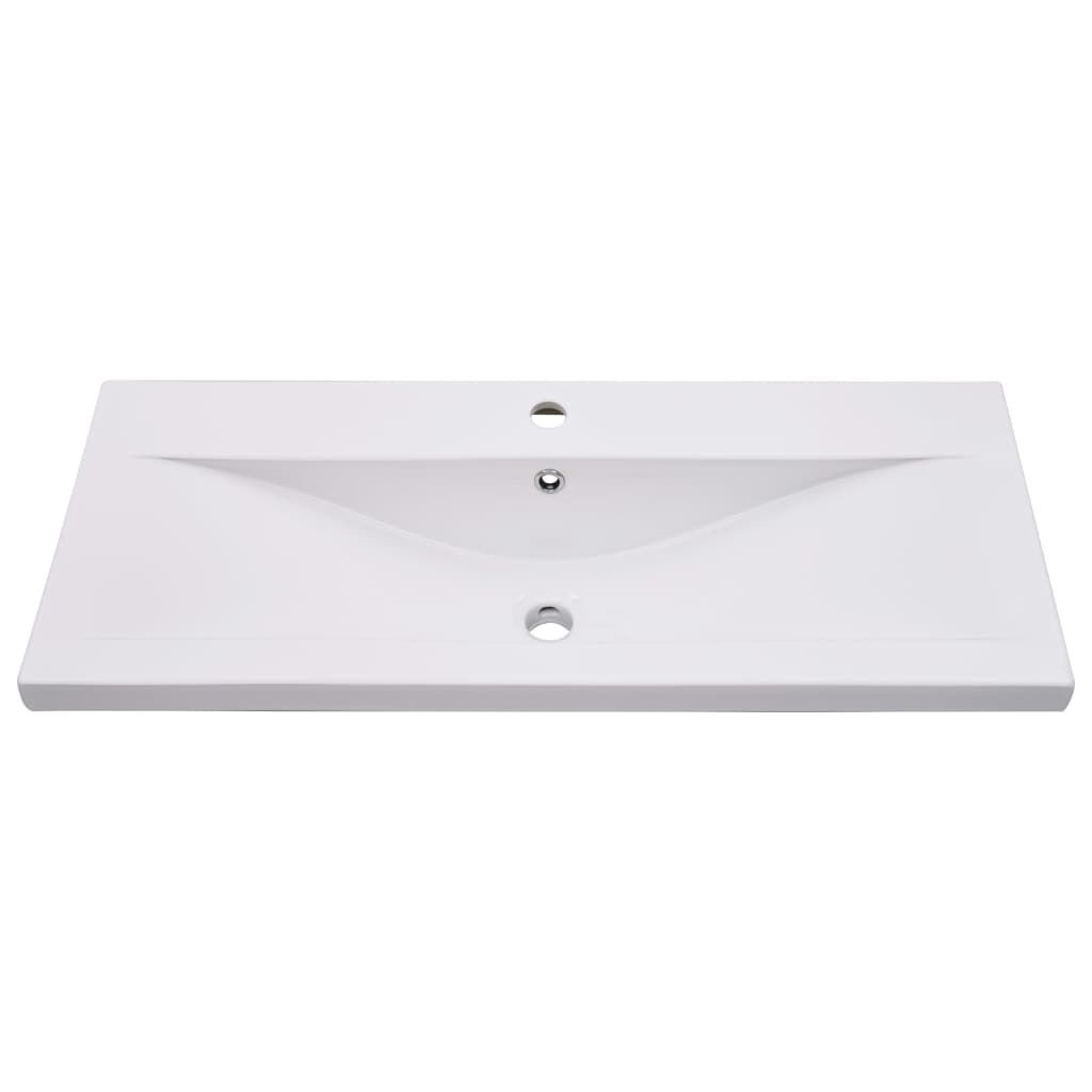 vidaXL Inbouwwastafel Wit 91cm - 41% Korting!