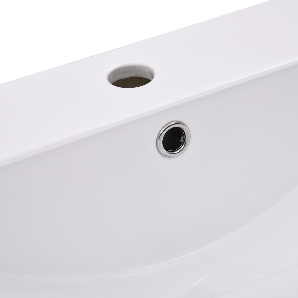 vidaXL Inbouwwastafel Wit 91cm - 41% Korting!
