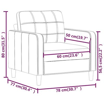 VidaXL Fauteuil Zwart - 60cm - Nieuw, Outlet Deal! -41%