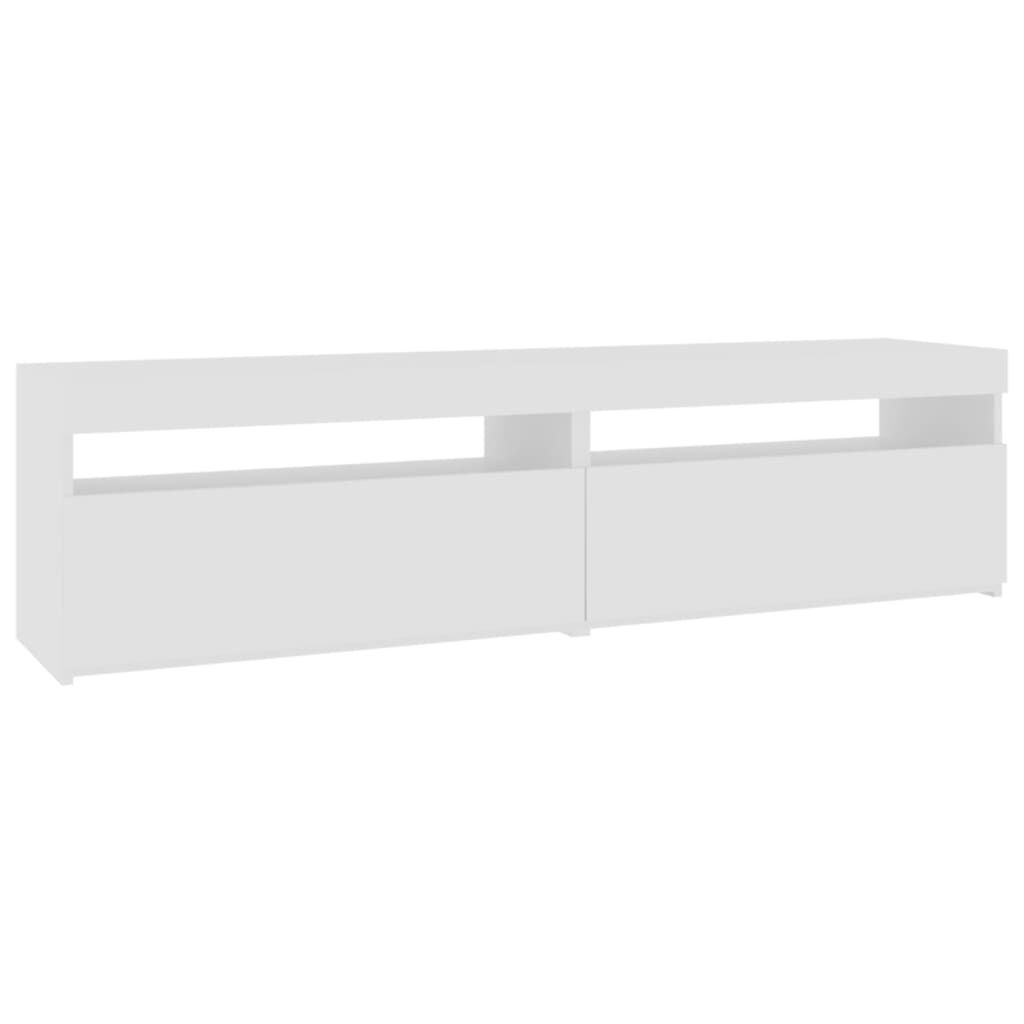 vidaXL TV Meubels (2x) LED Wit 75cm - 35% Korting! Beschadigd
