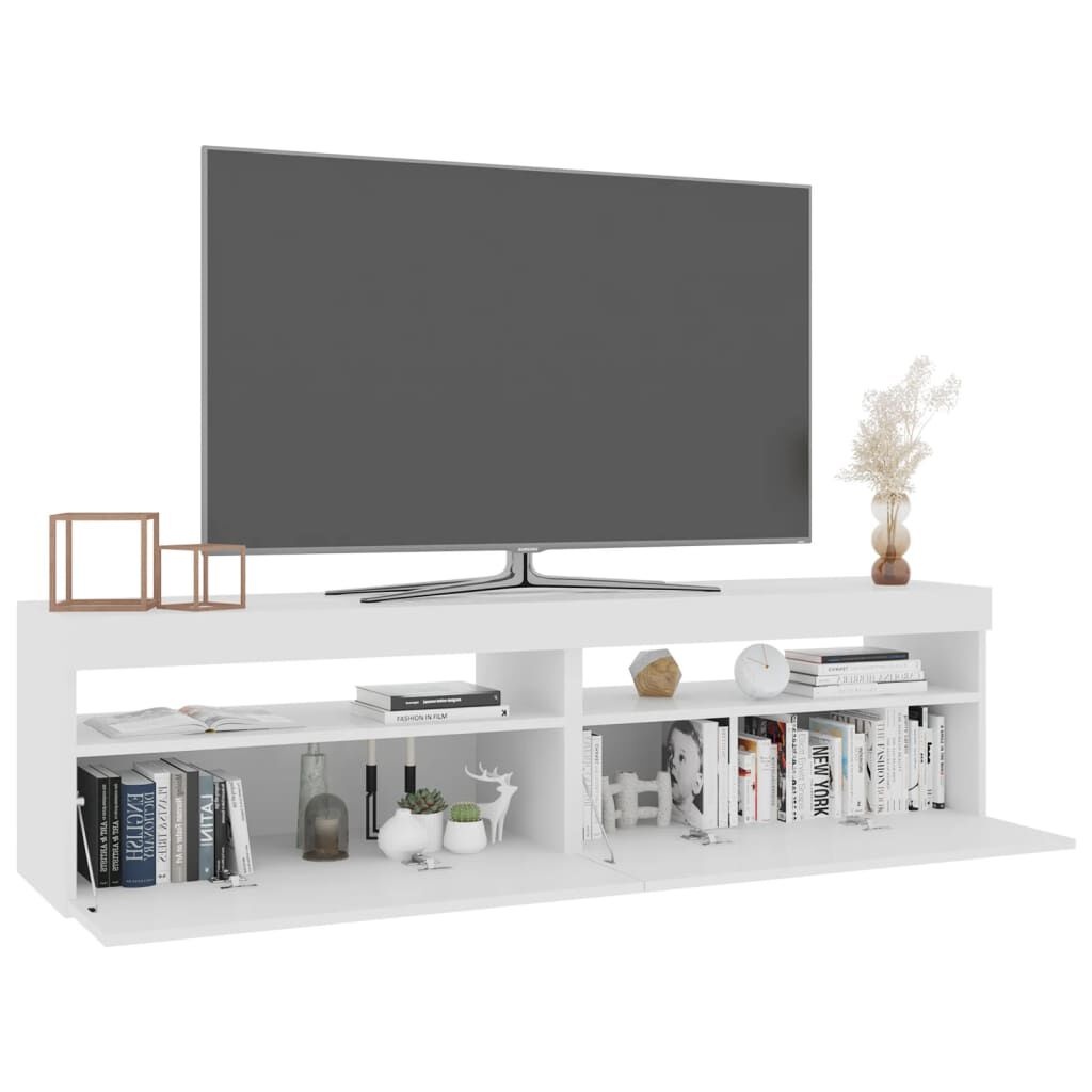 vidaXL TV Meubels (2x) LED Wit 75cm - 35% Korting! Beschadigd