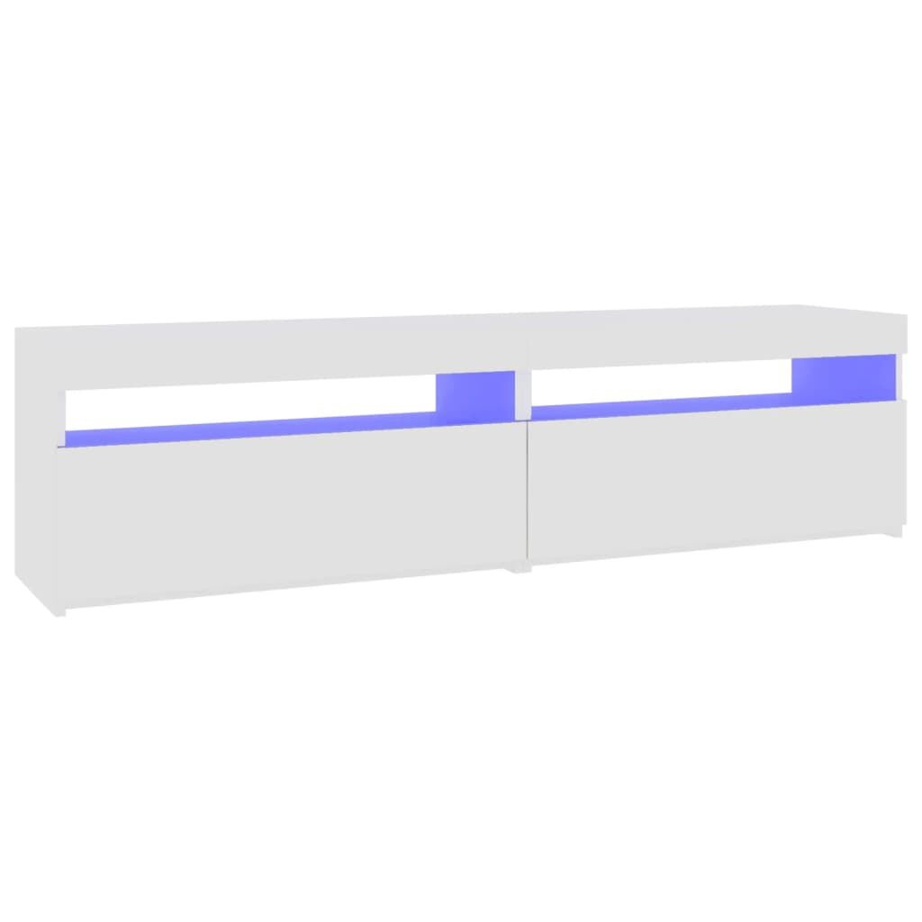 vidaXL TV Meubels (2x) LED Wit 75cm - 35% Korting! Beschadigd