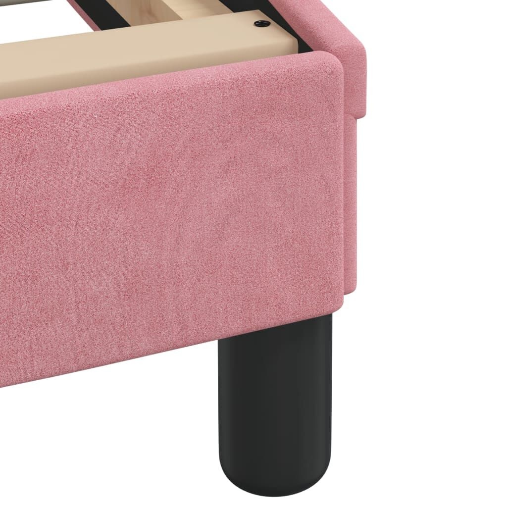 Roze Fluwelen Bed 140x200 cm - 35% Korting! Retourdeal