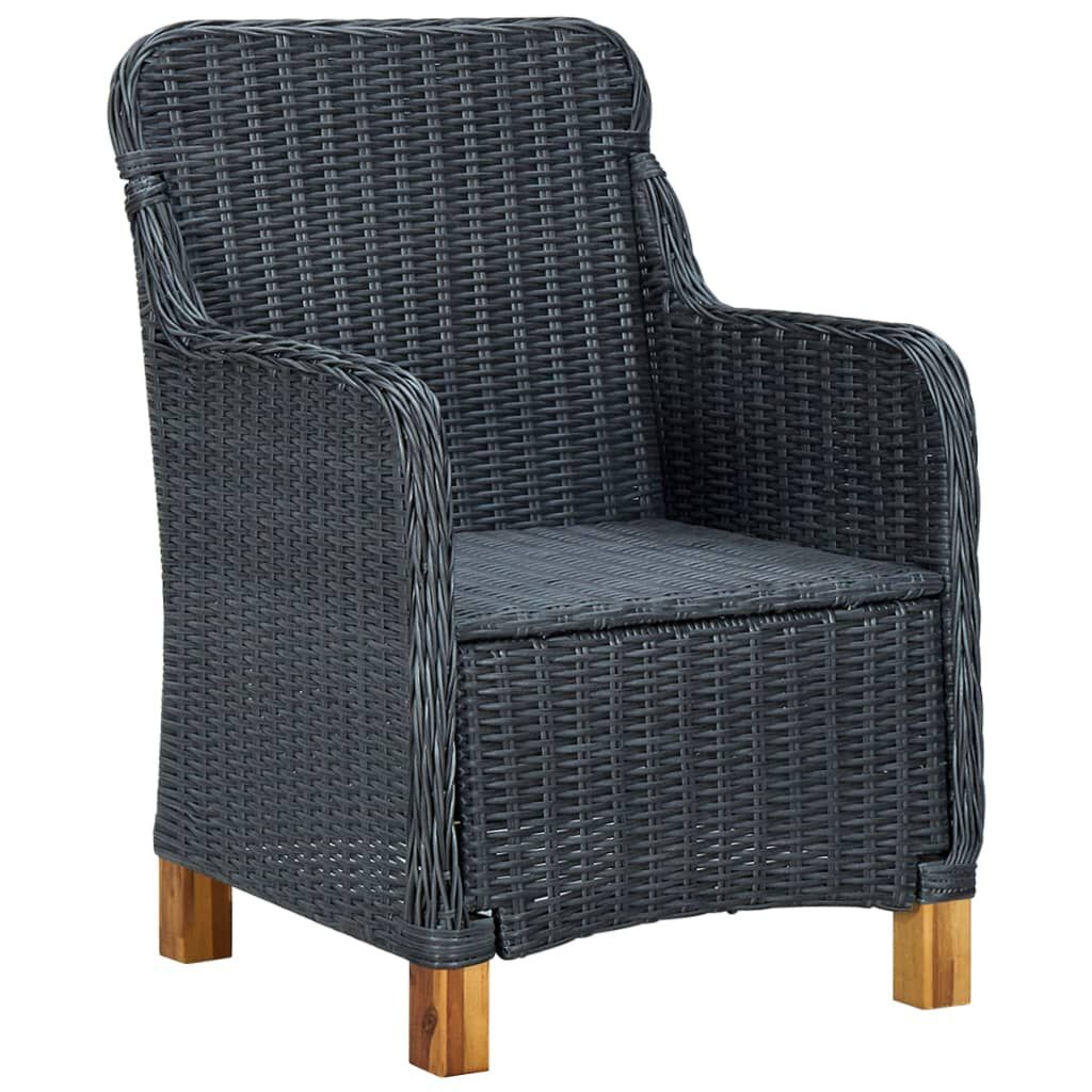 VidaXL Tuinstoelen 2x Donkergrijs met Kussens -35% Korting!