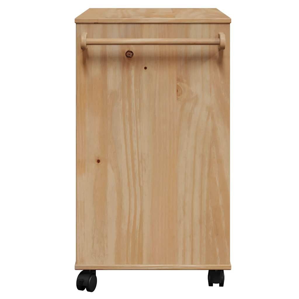 vidaXL Keukentrolley Grenen - 59x45x80cm - Gebruikssporen - 35% Korting!