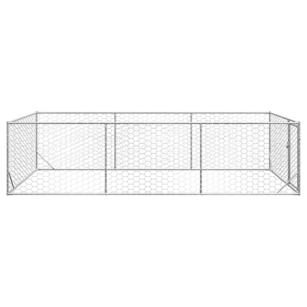 VidaXL Hondenkennel 2x4x1m - Gegalvaniseerd - 35% Korting!