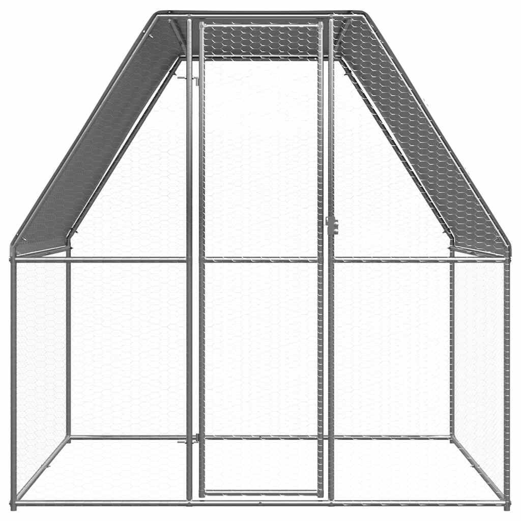 Kippenkooi 2x2x2m Gegalvaniseerd -35%! Zo Goed Als Nieuw