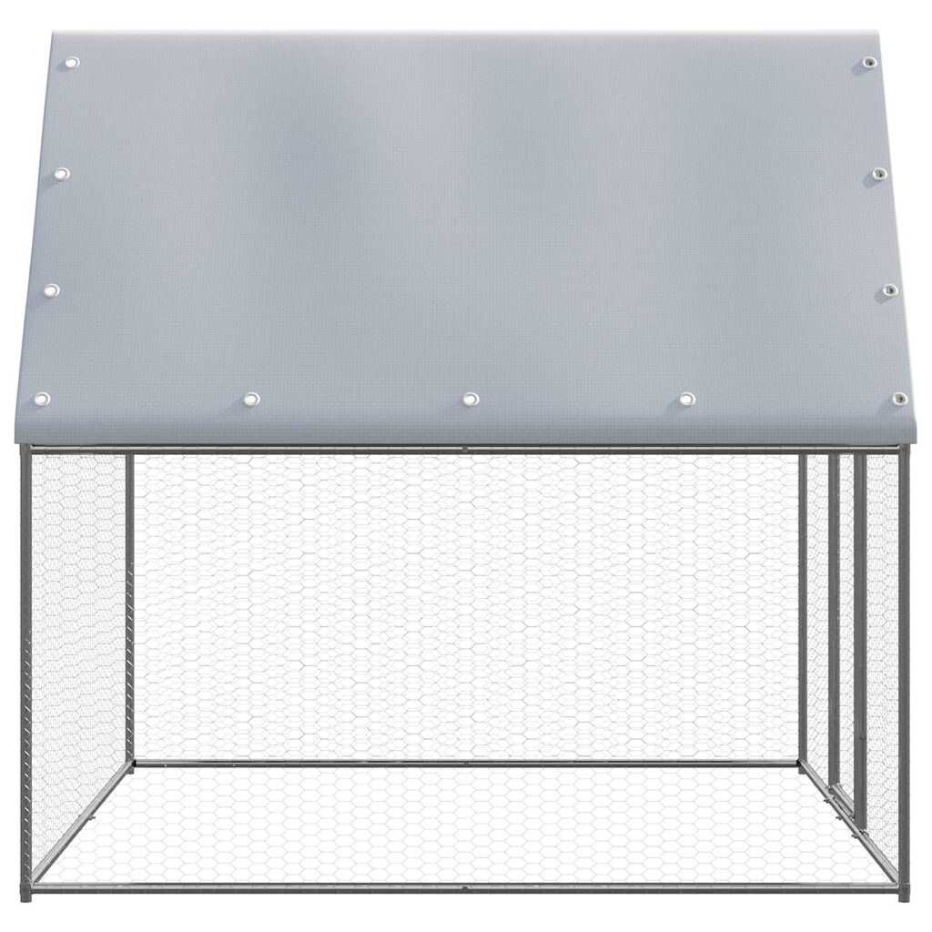 Kippenkooi 2x2x2m Gegalvaniseerd -35%! Zo Goed Als Nieuw